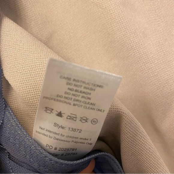 Weissman Blue Dance Costume with Star Accents - Picture 9 of 11